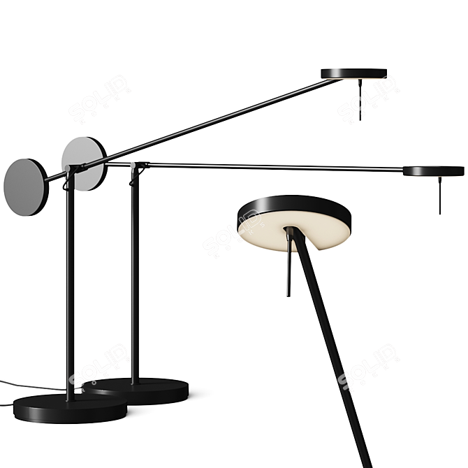 Grok Invisible LED Table Lamp 3D model image 1