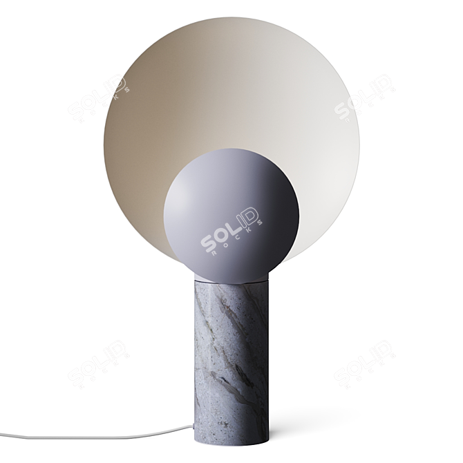 Cache DFTP Marble Table Lamp 3D model image 3