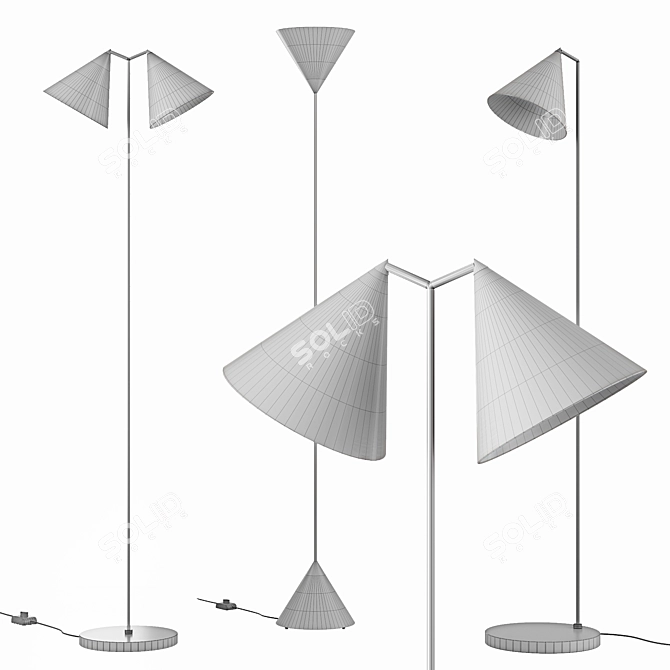 Moke Metal Reading Lamp 3D model image 2