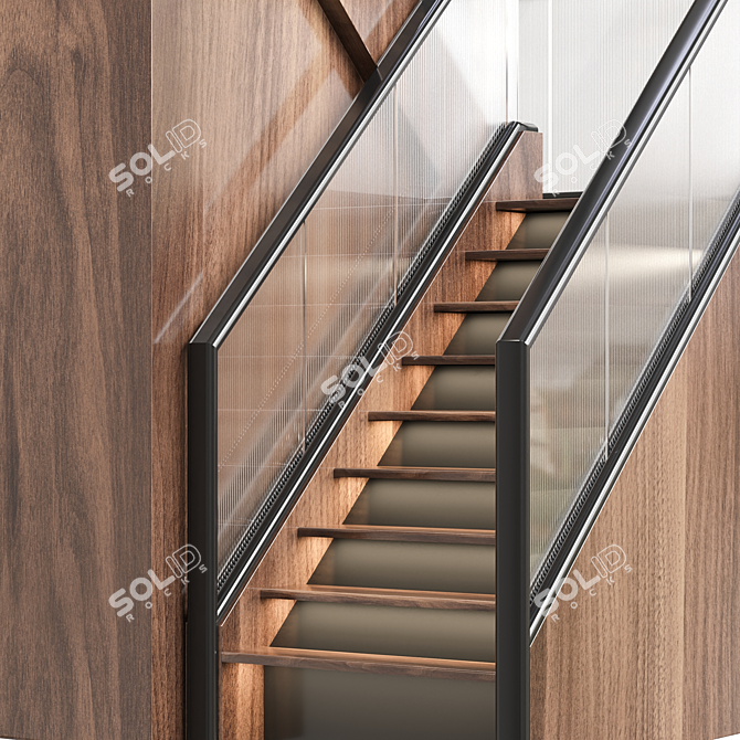 Contemporary Stair 03 by PolyMaster 3D model image 3