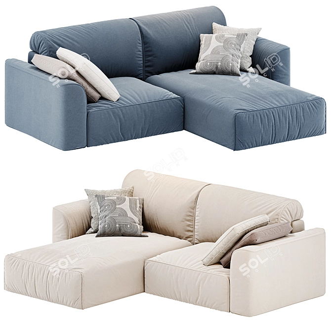 Bayvin Corner Sofa Set 3D model image 2