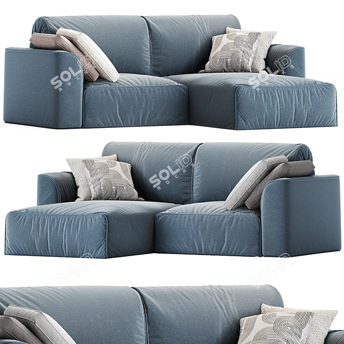 Bayvin Corner Sofa Set 3D model image 3