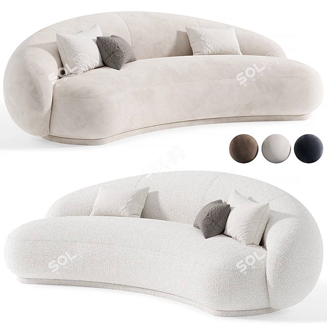 Elegant and Stylish Julep Chaise 3D model image 4