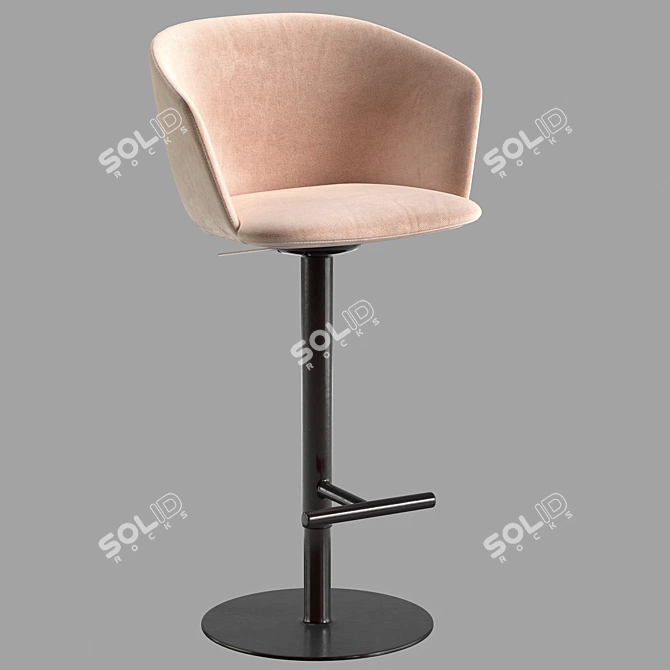 Modern Bar Chair Glove S471 3D model image 3