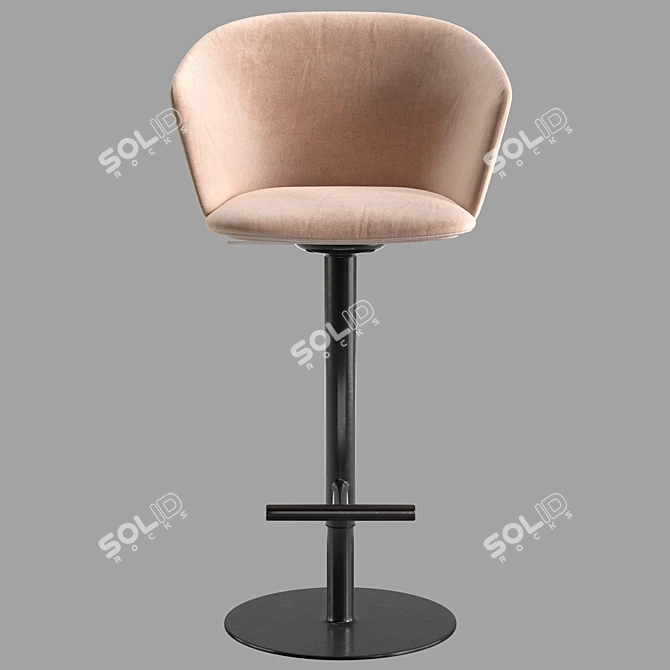 Modern Bar Chair Glove S471 3D model image 4