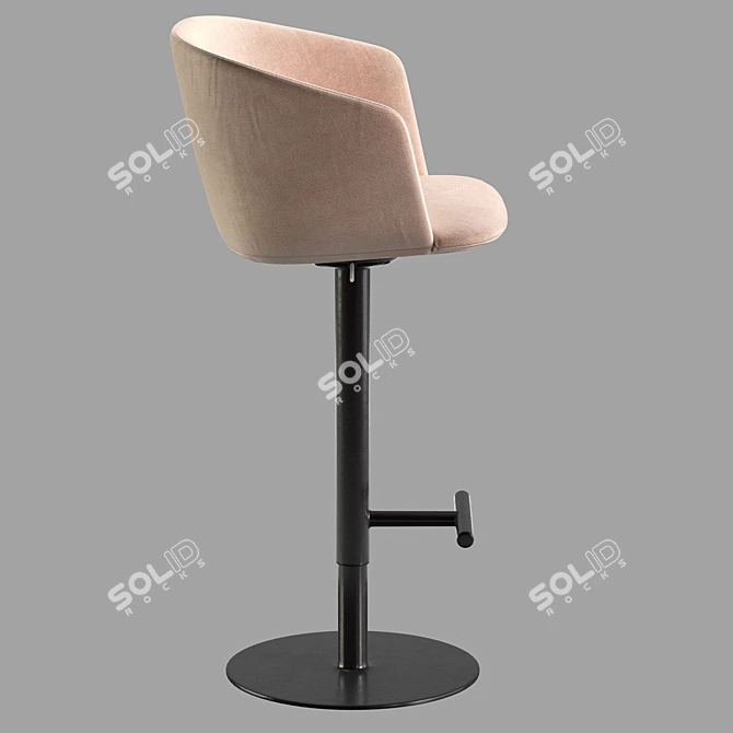 Modern Bar Chair Glove S471 3D model image 5