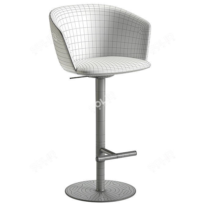 Modern Bar Chair Glove S471 3D model image 6