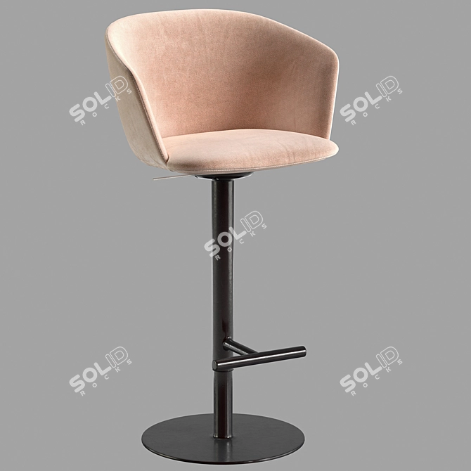 Modern Bar Chair Glove S471 3D model image 10