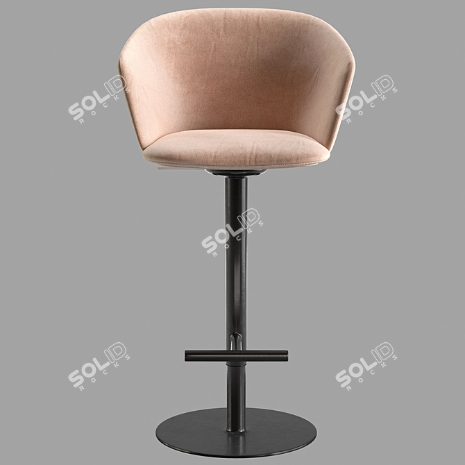 Modern Bar Chair Glove S471 3D model image 11