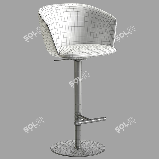 Modern Bar Chair Glove S471 3D model image 13