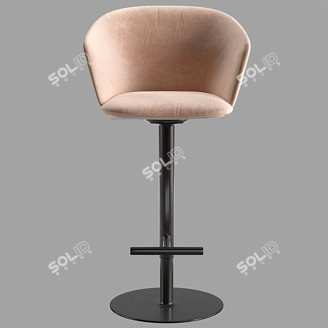 Modern Bar Chair Glove S471 3D model image 18