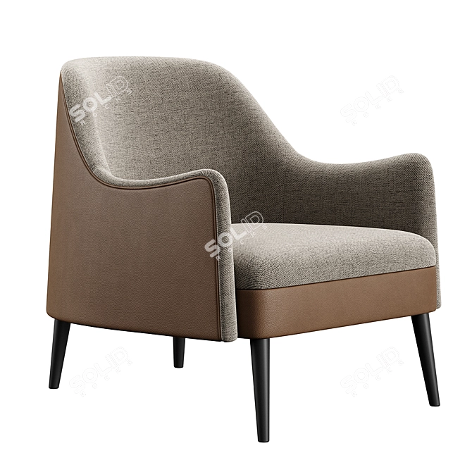 LIT Konyshev Chair, TurboSmooth Render 3D model image 1