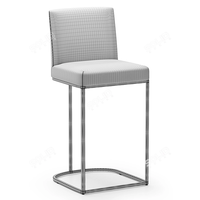 Modern Rayla Bar Stool 3D model image 5