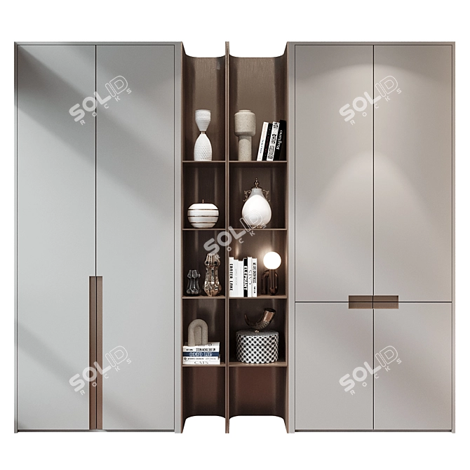 Contemporary Decor Cabinet GHS-2439 3D model image 1