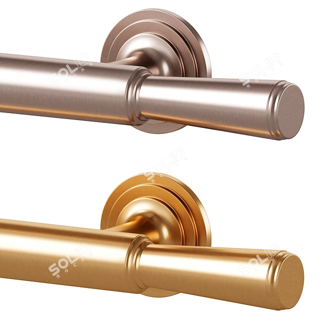 Elegant Brass Meraki Handles 3D model image 2