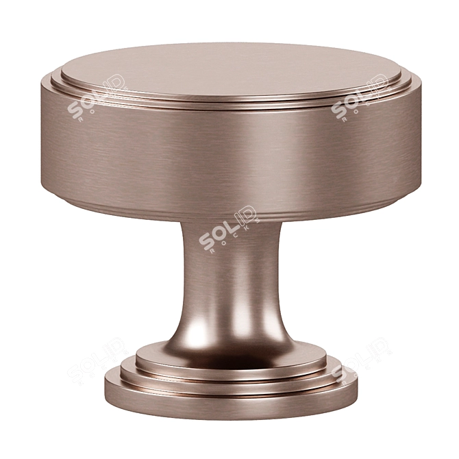 Elegant Brass Meraki Handles 3D model image 3