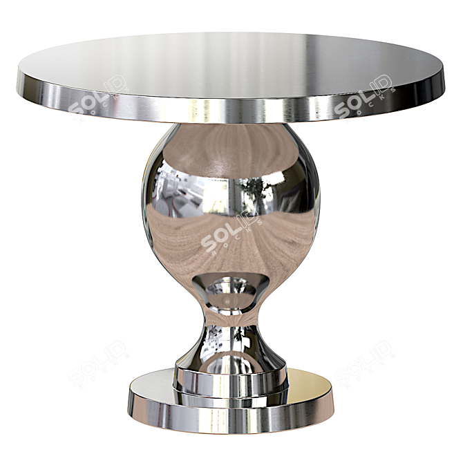 Sleek Alu Rockstar Table Design 3D model image 1