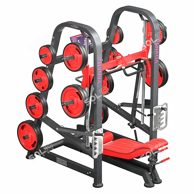 Advanced Vertical Leg Press Machine 3D model image 2