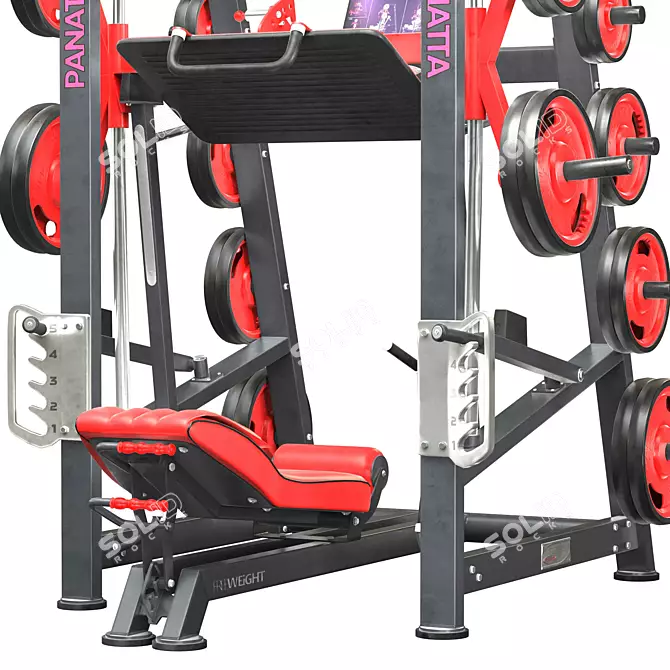 Advanced Vertical Leg Press Machine 3D model image 3