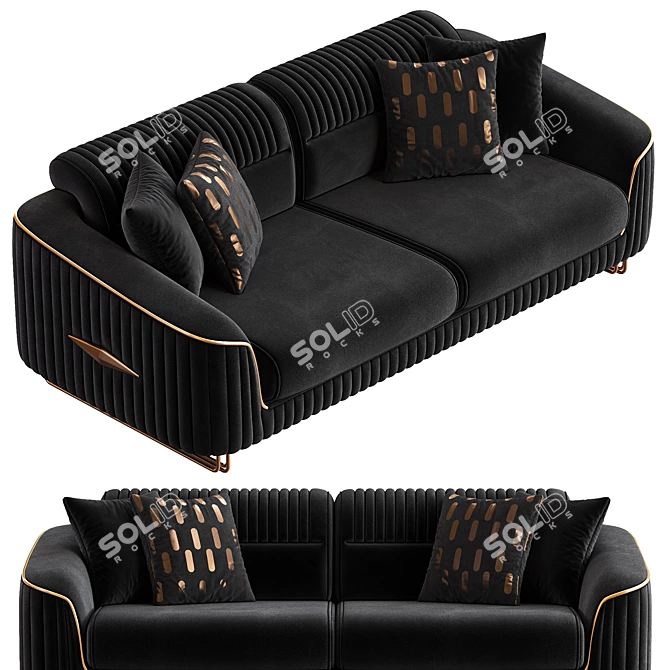 Modern Magnum Sofa Set 3D model image 4