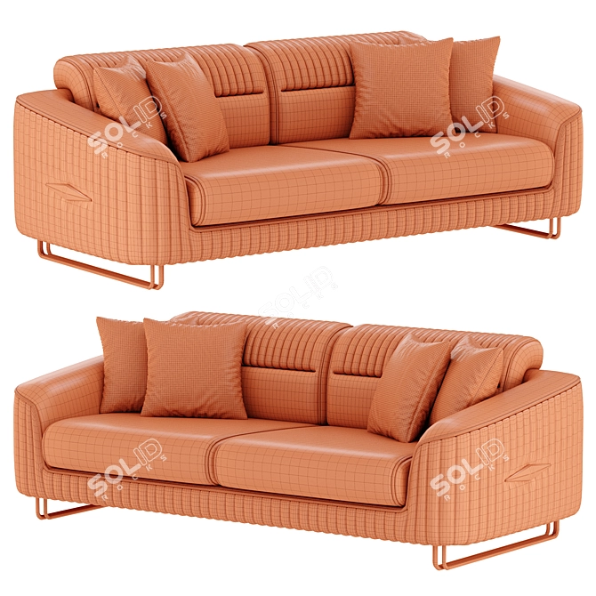 Modern Magnum Sofa Set 3D model image 6