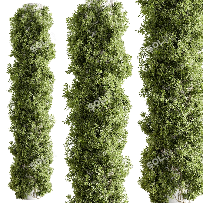 Vertical Garden Wall Decor Stand 3D model image 2