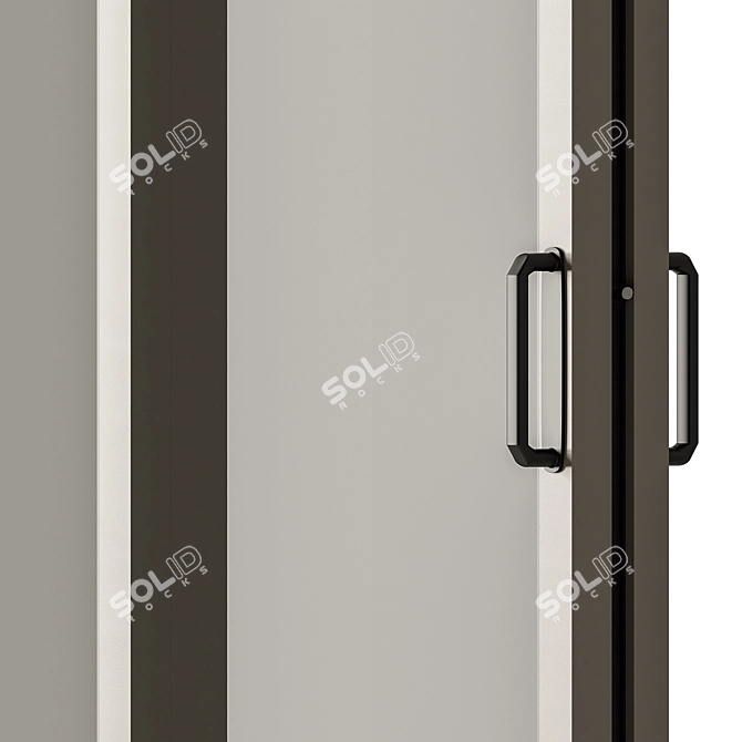 Metal Sliding Windows Set 29 3D model image 4