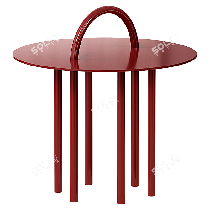 Modern Designer OBIQUO Table Collection 3D model image 1