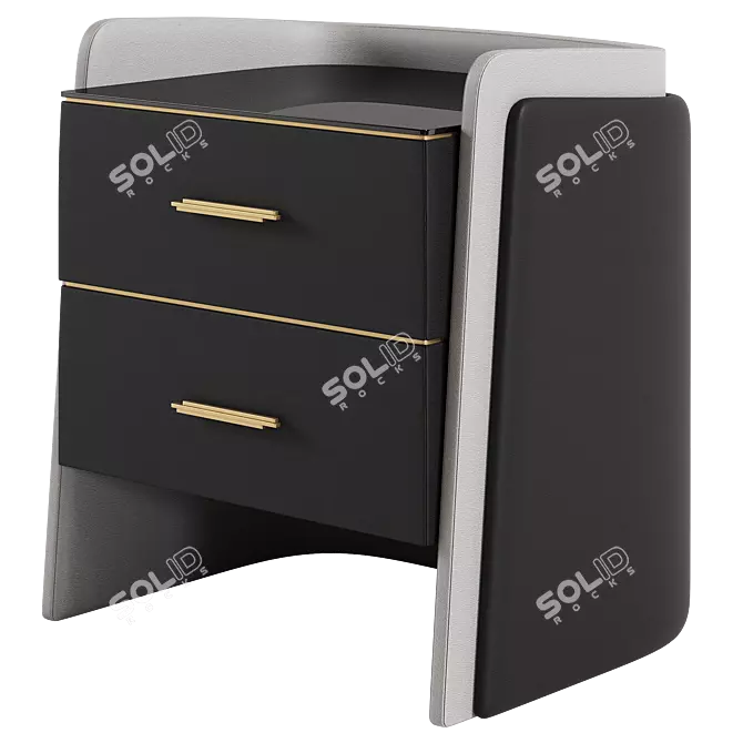 Elegant Charla Nightstand Finerne 3D model image 1