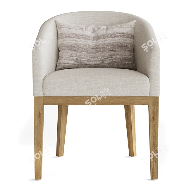 Restoration Hardware Morgan Dining Chair 3D model image 2