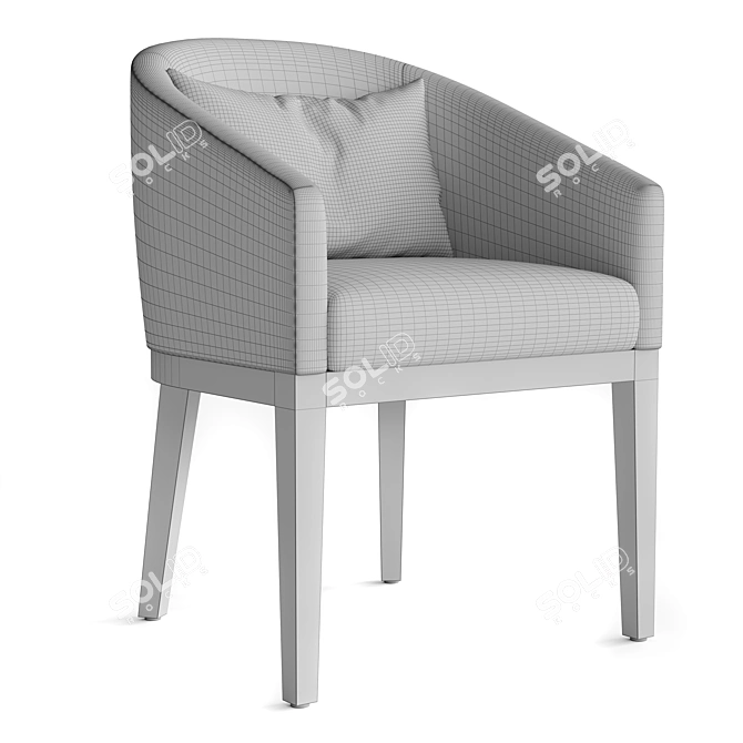Restoration Hardware Morgan Dining Chair 3D model image 4