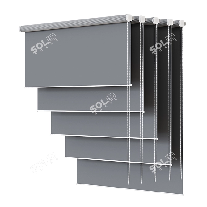 Customizable Roller Shades | Set 3D model image 5