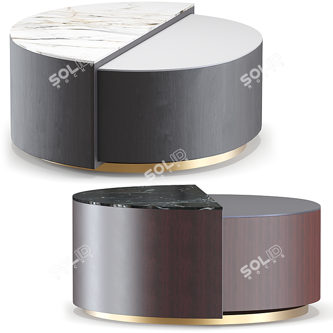 Modern Westinghouse Coffee Table by Poru Studio 3D model image 2