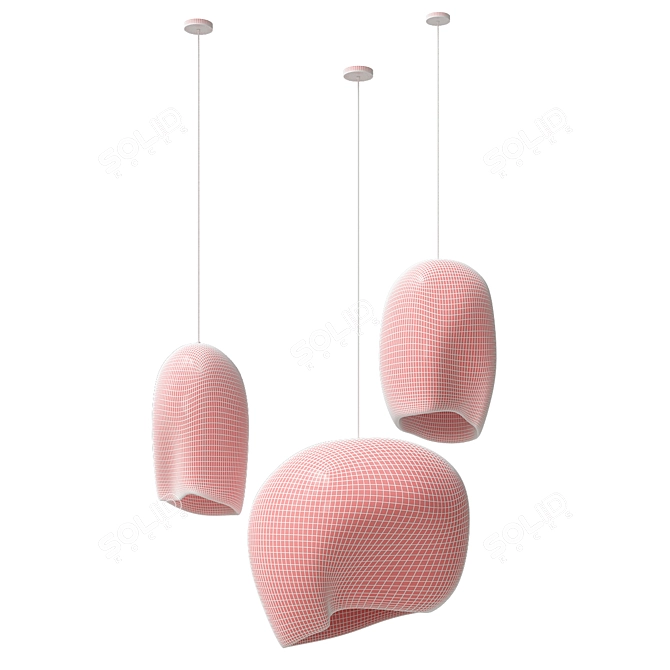 Modern Minimalist UNAI Pendant Light 3D model image 3