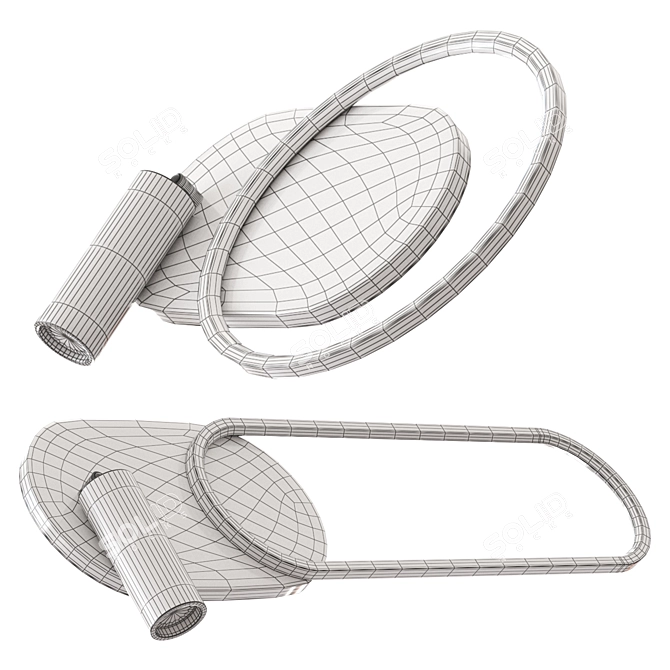 Sleek Model Lamptron 3D Asset 3D model image 5