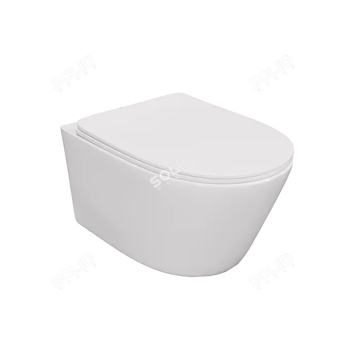 Elegance Flush Toilet Forli 3D model image 1