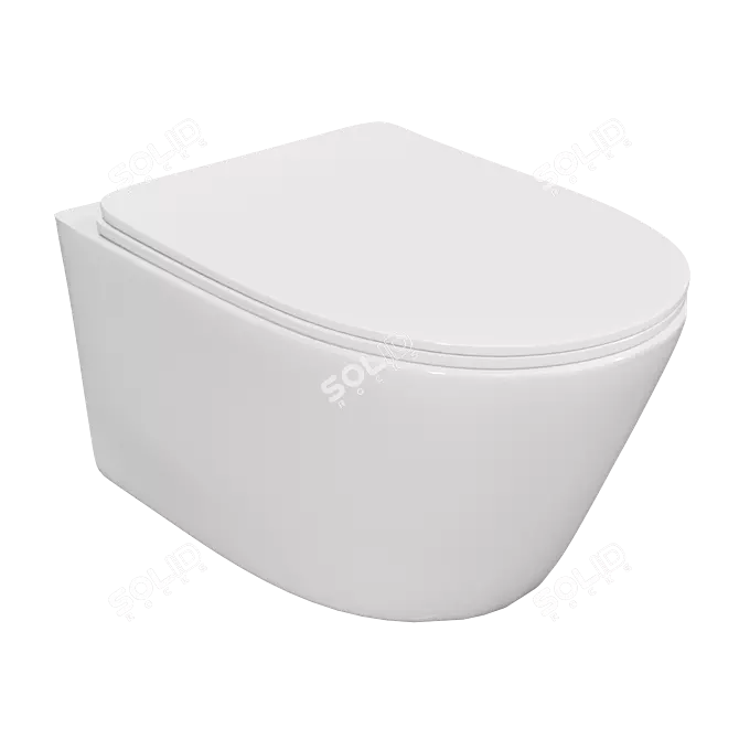 Elegance Flush Toilet Forli 3D model image 6