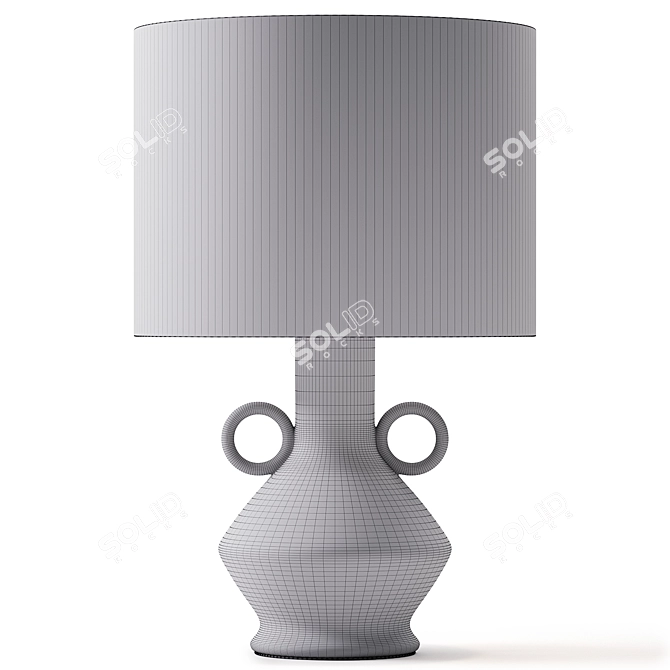 Sleek Ceramic Table Lamp 3D model image 3