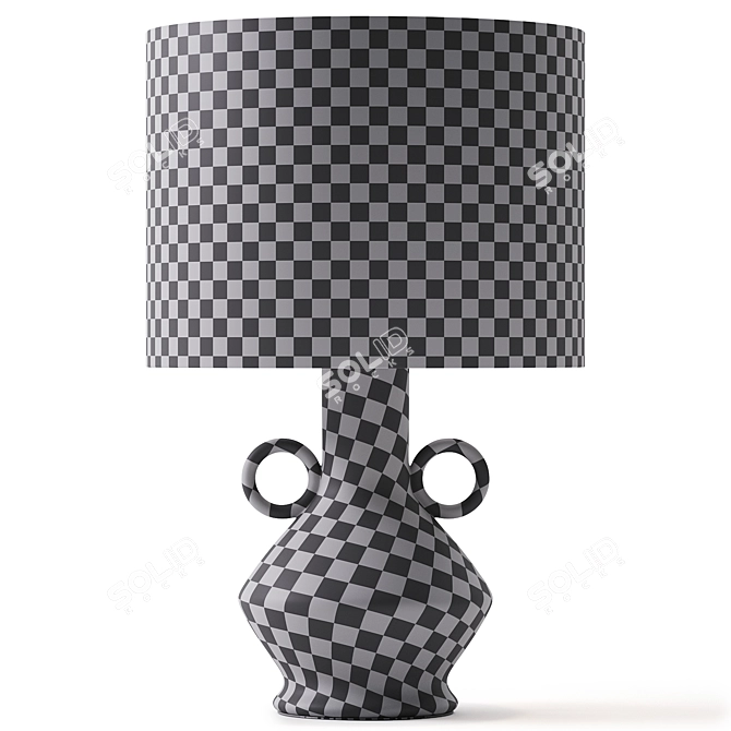 Sleek Ceramic Table Lamp 3D model image 4