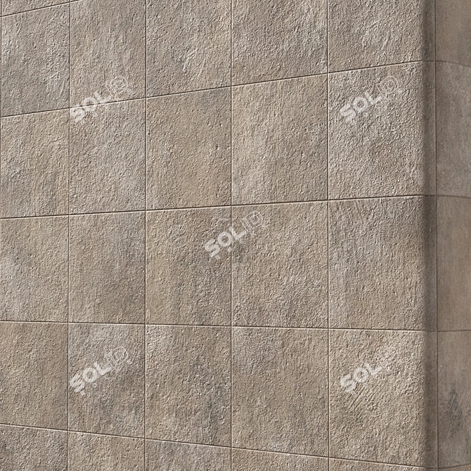 High-Quality Seamless Tile Material 3D model image 3