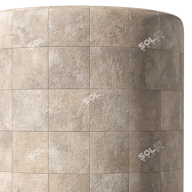 High-Quality Seamless Tile Material 3D model image 4