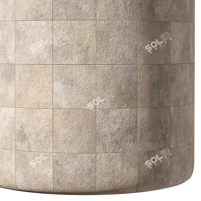 High-Quality Seamless Tile Material 3D model image 5