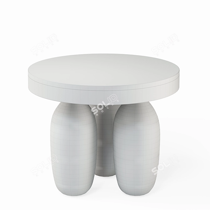 Elegant Giorno Side Table 3D model image 6