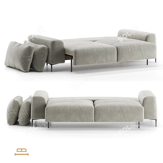 Convertible Sofa Trento Idealbeds 3D model image 3