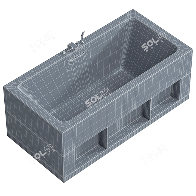 Acrylic Bathtub ABBER AB9339 3D model image 4