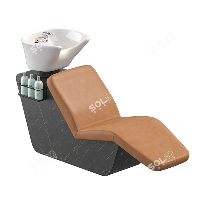  Barbershop Marina Relax Backwash Chair 3D model image 1