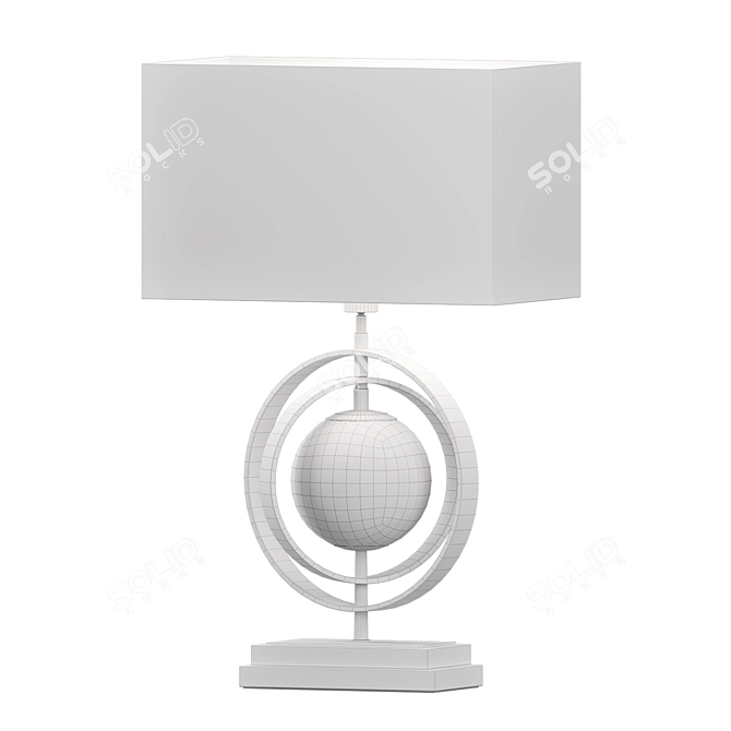 Alabaster Pearl Table Lamp 3D model image 3