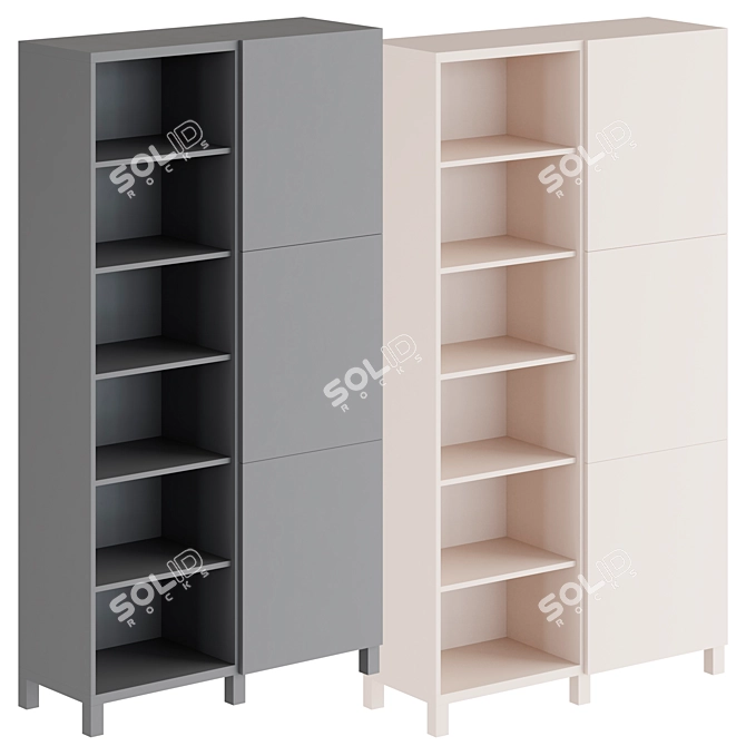 IKEA STORAGE COMBO BESTÅ.RED 3D model image 1