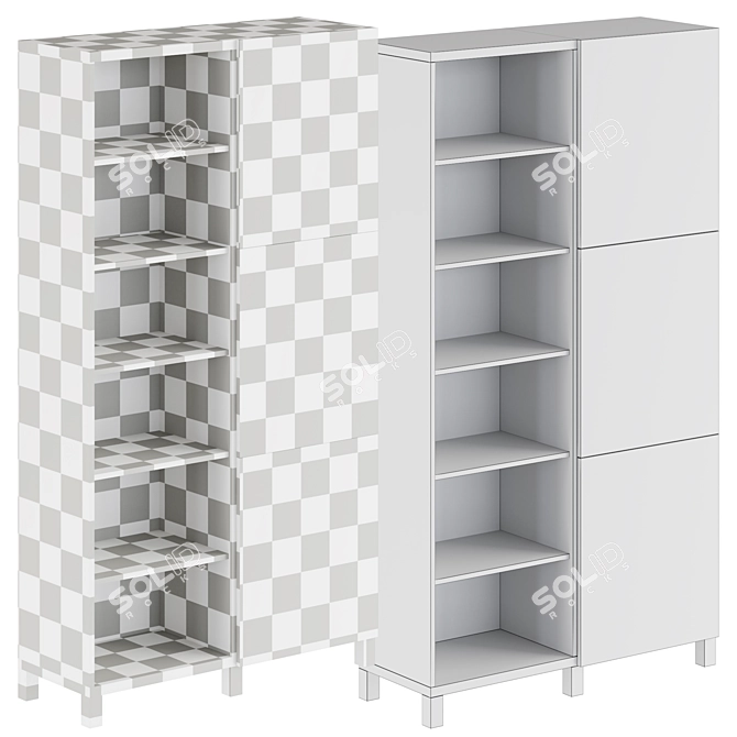 IKEA STORAGE COMBO BESTÅ.RED 3D model image 3