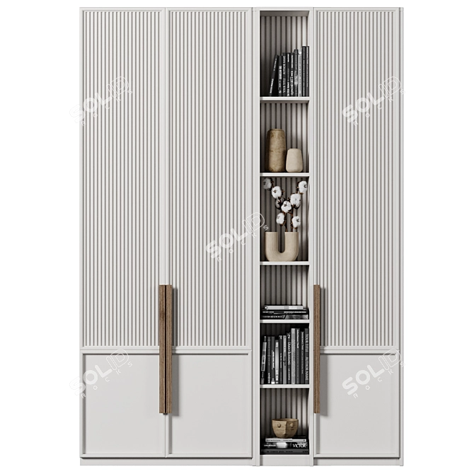 Luxury Wardrobe 38 4K Texture 3D model image 1